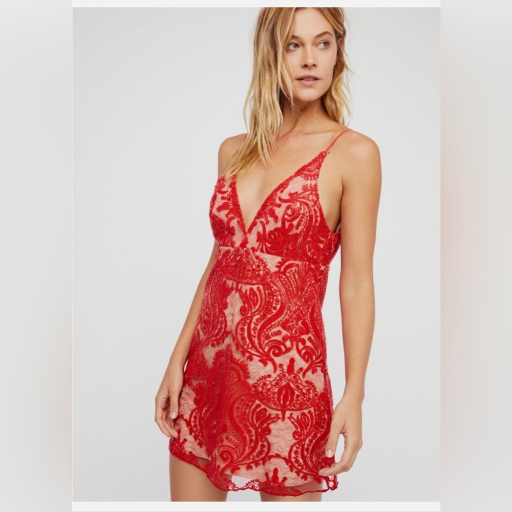 Free People Night Shimmers Mini Dress - size 2